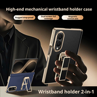 Étui de protection de luxe mécanique avec support de poignet pour Samsung Galaxy Z Fold 7 8 Ultra, résistant aux chutes et aux traces de doigts