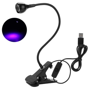 Lámpara UV Portátil de 3W con Chip Mejorado de 395nm, Luz Negra LED Ultravioleta de 5V con Entrada USB para Curado de Uñas - Product Image 1