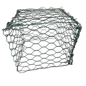 聚氯乙烯涂层丝网笼4x1x1镀锌石笼盒