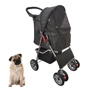 Cochecitos plegables de lujo <span class=keywords><strong>para</strong></span> mascotas <span class=keywords><strong>para</strong></span> perros, coches, andador, vagón, carrito, jaula/Sistema de viaje al aire libre - Product Image 1