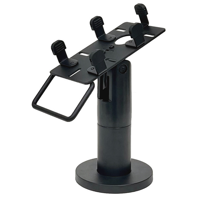 Universal Credit Card POS Machine Holder Carbon Steel Silicone Terminal Stand Angle Adjustable Swivel Base 10x15cm Retail