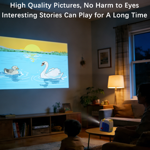 Proiettore LED per <span class=keywords><strong>Racconti</strong></span> <span class=keywords><strong>di</strong></span> Fiabe, Lampada da Notte Intelligente con 6 Temi in 1 per Camera da Letto - Product Image 2