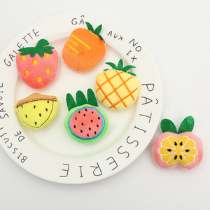 لعبة قطيفة للقطط على شكل فاكهة، لعبة نعناع للقطط الصغيرة مع رائحة، لعبة مضغ بالنعناع للقطط، لعبة تفاعلية لتنظيف الأسنان، مستلزمات للحيوانات الأليفة - Product Image 5