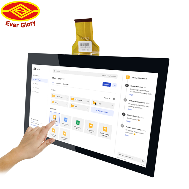 Customized Size 13.3 Inch Multi Touch Points Waterproof ILITEK Pcap USB G+G Capacitive Touch Screen Display Panel LCD Module