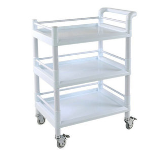 Help Health Medical <b>Trolley</b> <b>3</b> <b>Tier</b> Plastic Storage Cart For Hospital And Salon Use - Product Image 3