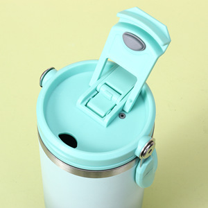 30oz Portable Sports Customized Double Walled Stainless Steel Office Cup Travel Mug with Handle Thermal Insulation - Product Image 4
