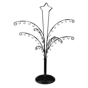 Support de présentation en forme d'arbre noir H 61 cm, élégant plateau porte-bijoux - Product Image 1