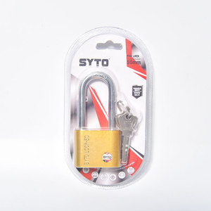 Candado SYTO de seguridad con anillo impermeable de dos tonos, candado de seguridad con esquina redondeada grande, candado de 40mm de haz largo - Product Image 6