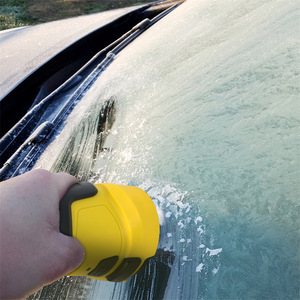 Electric Snow Wiper ABS Windshield Ice Remover Car <b>Cleaning</b> Tool Yellow And Black - Product Image 1