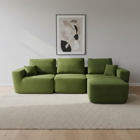 Sofá Seccional Moderno de Alta Calidad, Sofá Cama Compacto con Esponja para Sala de Estar, Apartamento, Centro Comercial, Villa, Hospital, Escuela