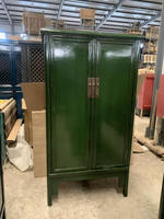 Armoire en bois de pin massif recyclé et récupéré, style industriel antique, laquée et peinte, avec un grand espace de rangement pour le salon