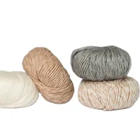 100% 80s Wool 36nm/3 Stock Wool Yarn Crochet Hand Knitting Rug Yarn Wool and Silk Yarn Chunky Merino