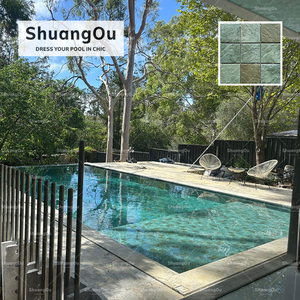 <span class=keywords><strong>Pietra</strong></span> a getto d'inchiostro quadrata superficie lucida ceramica piscina piastrelle <span class=keywords><strong>in</strong></span> <span class=keywords><strong>pietra</strong></span> <span class=keywords><strong>naturale</strong></span> vetrata bagno piastrelle di porcellana <span class=keywords><strong>mosaico</strong></span> - Product Image 5