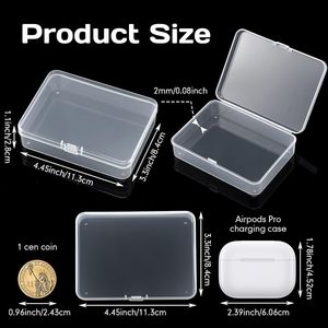 Portable Mini Clear PP Plastic <b>Storage</b> <b>Box</b> Multi-Purpose Transparent <b>Small</b> Gift Case for Household Products Portable Packing - Product Image 2