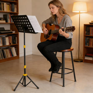 MS-34Y Stativ Musik instrument Musik ständer Günstige tragbare gelbe Musik ständer - Product Image 5