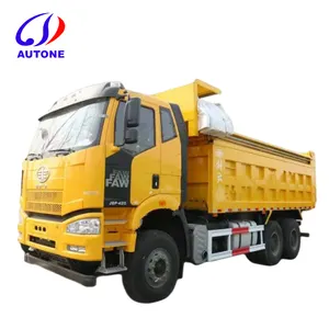 Gebrauchtes chinesisches Schlepplader 6x4 J6 10 Räder 420 PS Dieselmotor 10 Reifen Schlepplader-Lkw Überrollwagen