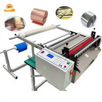 Máquina Automática de Corte de Rollo a Lámina de Metal para Computadora, Personalizada, con PLC, Pequeña, Ligera, para Rebobinado y Corte de Papel de Aluminio
