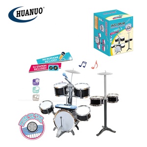 Jouet éducatif musical <span class=keywords><strong>Batterie</strong></span> électronique de jazz pour enfants avec piano et microphone - Product Image 2