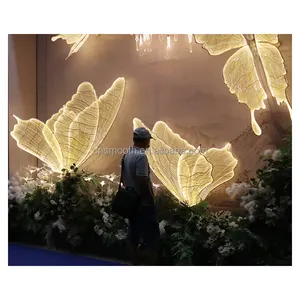 Beautiful Light Up Butterfly Wedding Road Lead Light Wedding Event Decoration Light Butterfly For Wedding