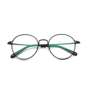 Qianai – montures de lunettes rondes, monture complète, anti-uv, anti-lumière bleue, lentilles en ac unisexe pour un usage quotidien - Product Image 2