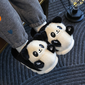 Chaussons en coton pour enfants hiver garçons intérieur maison mignon en peluche <span class=keywords><strong>panda</strong></span> garçon et fille parent-enfant bébé enveloppé chaussures en coton - Product Image 3