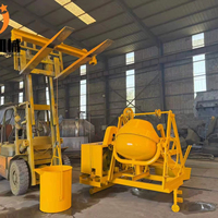 Bétonnière électrique diesel portable, directement de l'usine, pour les travaux de construction et de construction routière
