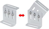 Tripsolar TP-LZ-102 8PCS Support de montage inclinable réglable pour panneaux solaires anodisés, pour camping-car, bateau, utilisation au sol, résistant au vent 60M/S et aux charges de neige