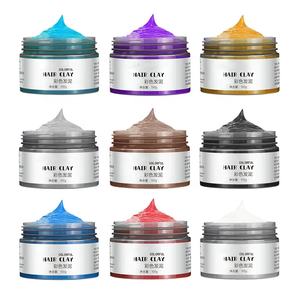 Atacado Etiqueta Personalizada Argila de Cabelo Colorida Fácil de colorir Ingredientes Naturais Long-Lasting <span class=keywords><strong>Hair</strong></span> Styling Product <span class=keywords><strong>Hair</strong></span> Dye 100g - Product Image 6