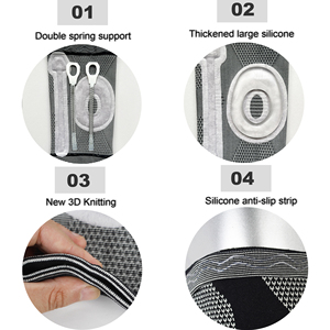 Patella Pad yan sabitleyici ile ağrı kesici diz desteği için profesyonel dizlik koşucu egzersiz için sıkıştırma dizlik - Product Image 4