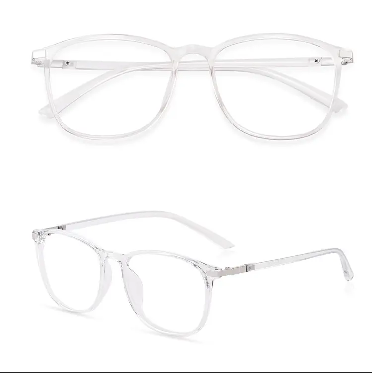 Transparenter Brillen rahmen Clear TR90 Optische Brille für Männer Frauen