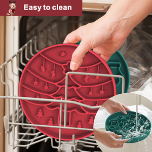 Tigelas de Alimentação para Cães e Gatos Estilo Natalino <span class=keywords><strong>2025</strong></span>, Redondas, em <span class=keywords><strong>Silicone</strong></span> Ecológico, Impermeáveis, Alimentador Lento, Estilosas para Animais de Estimação - Product Image 3