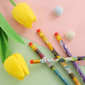 Juego de Regalo de Navidad 2024 al por Mayor, Lápices Promocionales de Madera HB Estándar con Diseño de Santa Claus, Artículos Escolares para Niños, Colores Personalizados, Negro - Product Image 4