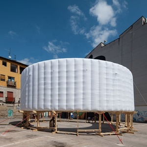 Estructura Inflable Luminosa en Forma de Anillo |   Carpa Inflable con Iluminación LED para Cine Nocturno, Fiestas y Decoración de Bodas - Product Image 1