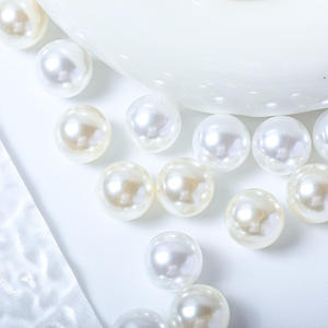 Cuentas de Perlas de Imitación ABS de 6mm/8mm/18mm para Hacer Pulseras, Cuentas Redondas Sueltas para Bisutería DIY - Product Image 2