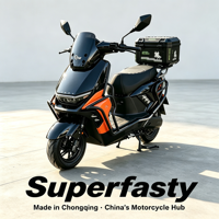 Moto électrique robuste et rapide de 2000 W, moto électrique personnalisée chinoise pour les aventures en plein air