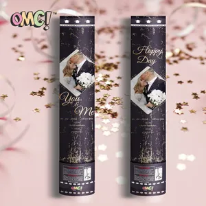 OMG 20cm 12 unids/pack Mini confeti de mano Fiesta de Primavera Popper confeti Cannon