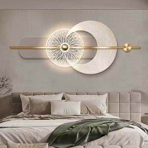 Fondo de cristal de lujo moderno de 120X50cm, pintura colgante de pared, estilo minimalista italiano <span class=keywords><strong>para</strong></span> decoración de dormitorio y sala de estar - Product Image 1