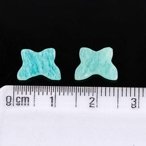 Cabujón de Amazonita Natural en Forma de Mariposa de 10x8 mm para Joyería, Piedra Preciosa Pulida Verde Suelta - Product Image 4