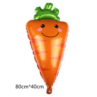 Nouveaux ballons en aluminium en forme de fruits et légumes pour l'été, ballons de dessin animé pour enfants, pour mariages, anniversaires, vente en gros