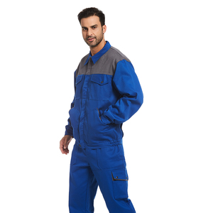 Set di abbigliamento da lavoro Cargo personalizzato giacca Multi tasca pantaloni abbigliamento da lavoro vestito meccanico del settore saldatore usura ritardanti di fiamma - Product Image 3