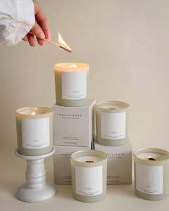 AIKUN Elegantes Velas Aromáticas Personalizadas de Cera de Soja en Frasco de Vidrio, Aroma Duradero, Decoración para el Hogar en Ramadán, Hechas a Mano, Halloween - Product Image 2
