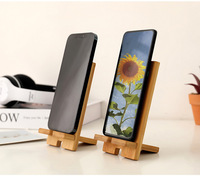 Support de téléphone en bambou, station de charge, support de tablette, berceau de bureau, base en bois, multifonctionnel, décoration de bureau
