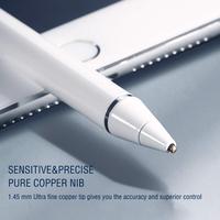 Stylet tactile avec pointe fine de 1,5 mm, professionnel, universel, en métal, pour tablette, smartphone, technologie de détection active
