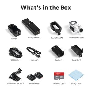 Cámara de Bolsillo Impermeable C300 4K HD + Estabilización de 6 Ejes, Pantalla Táctil Dual de 3800 mAh para Deportes de Acción, Vlogging y Transmisiones en Vivo - Product Image 6