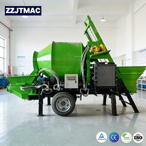 Mezcladora y <span class=keywords><strong>Bomba</strong></span> de Concreto Integrada de Alta Eficiencia, <span class=keywords><strong>Bomba</strong></span> Mezcladora de Concreto de 200m para Construcción de Viviendas Rurales - Product Image 1
