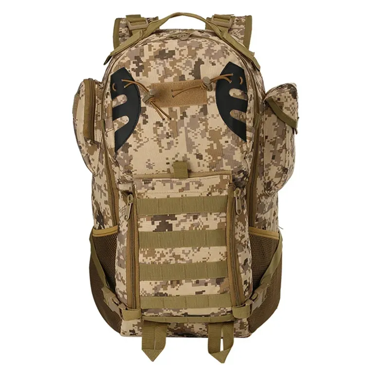 Camo 45L açık seyahat taktik sırt çantası büyük kapasiteli taktik sırt çantası su geçirmez sırt çantası stokta