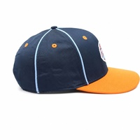 Topi Baseball Bordir 3D Grosir Kustom Berkualitas Tinggi Pria 6 Panel Katun Putih Bordir Logo Topi Olahraga