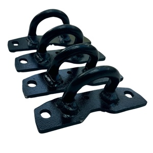 Heavy Duty Black Stainless Steel Pad Eye <b>Plate</b> Ceiling Hook Wall Mount <b>Ring</b> Hook Marine Hanging Container Parts Accessories - Product Image 1
