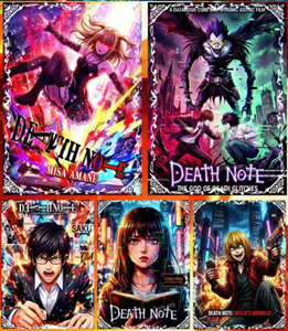 XINGHE <span class=keywords><strong>Studio</strong></span> Japan Anime <span class=keywords><strong>Death</strong></span> <span class=keywords><strong>Note</strong></span> Collection – Cartes à Jouer Écologiques Imprimées en Couleur avec Coins Carrés, Coffret Cadeau - Product Image 3