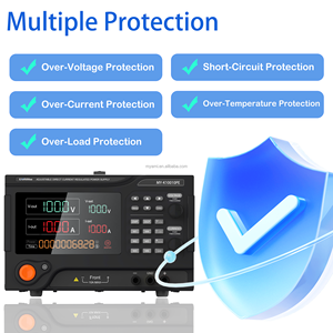 แหล่งจ่ายไฟฟ้ากระแสตรงแบบปรับค่าได้ MYAMI MY-K10010PE 100V <span class=keywords><strong>10A</strong></span> 1000W สีดำ สำหรับการทดสอบการเสื่อมสภาพ พร้อมตัวตั้งเวลา ปรับได้สำหรับการทดสอบ 5A <span class=keywords><strong>10A</strong></span> - Product Image 3